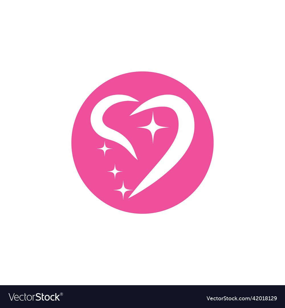 Heart logo template Royalty Free Vector Image - VectorStock