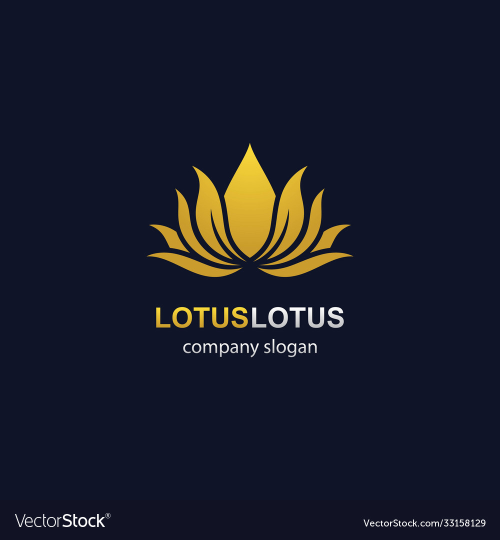 Lotus Logo Vorlage Symbol vector image Lotus Logo Vorlage Symbol
