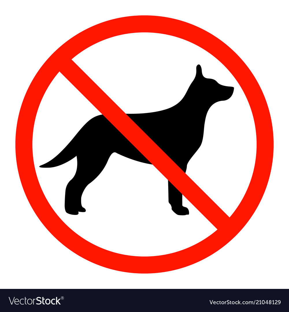 Prohibitory sign Royalty Free Vector Image - VectorStock