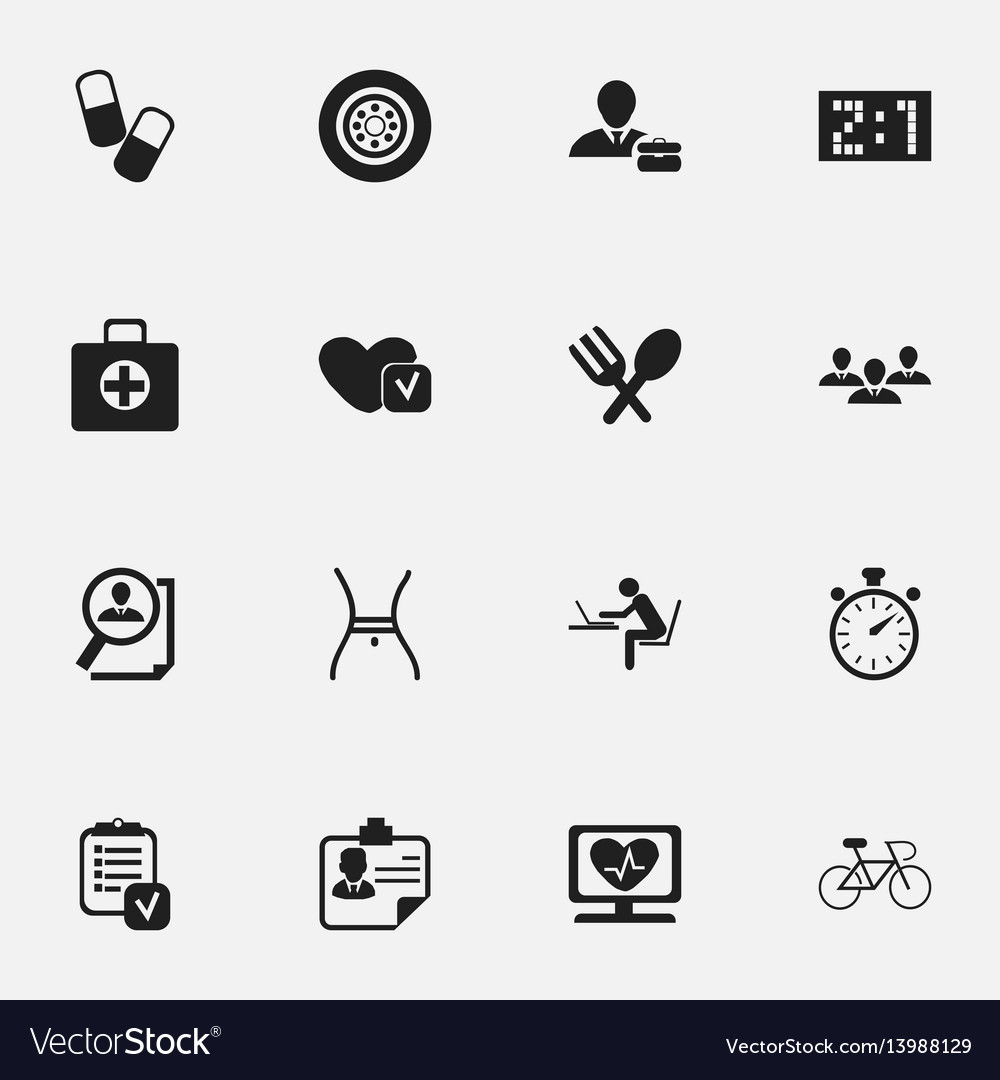 Set of 16 editable complicated icons includes vector image Set of 16 editable complicated icons includes