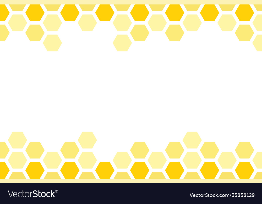 Yellow honeycomb background honeycomb pattern vector image Yellow honeycomb background honeycomb pattern