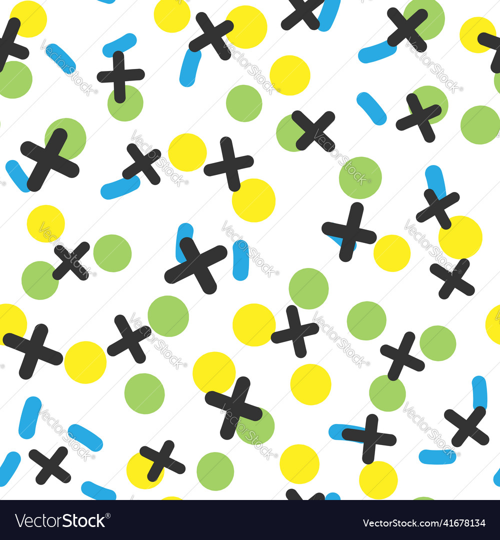Abstract seamless pattern with geometric shapes vector image Abstract seamless pattern with geometric shapes