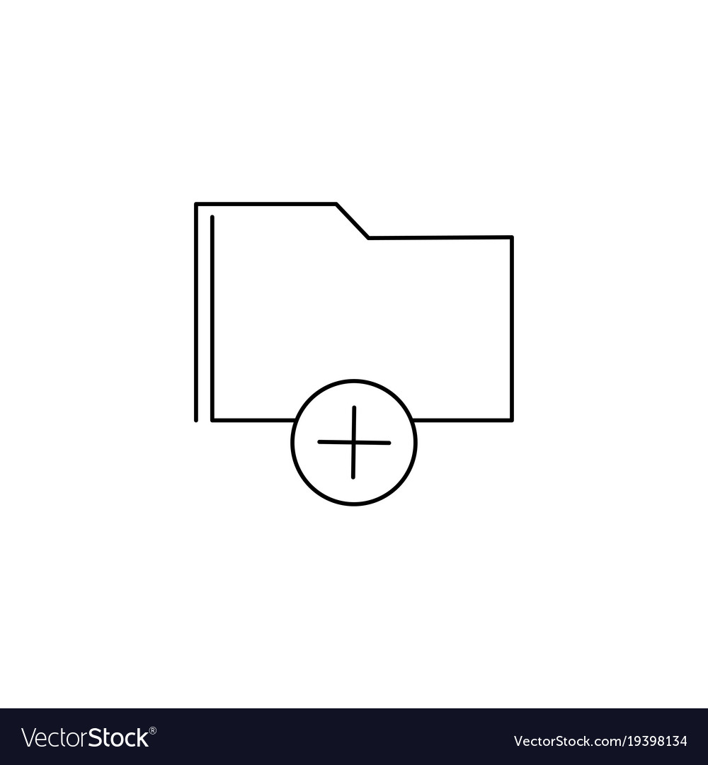 Add folder line icon