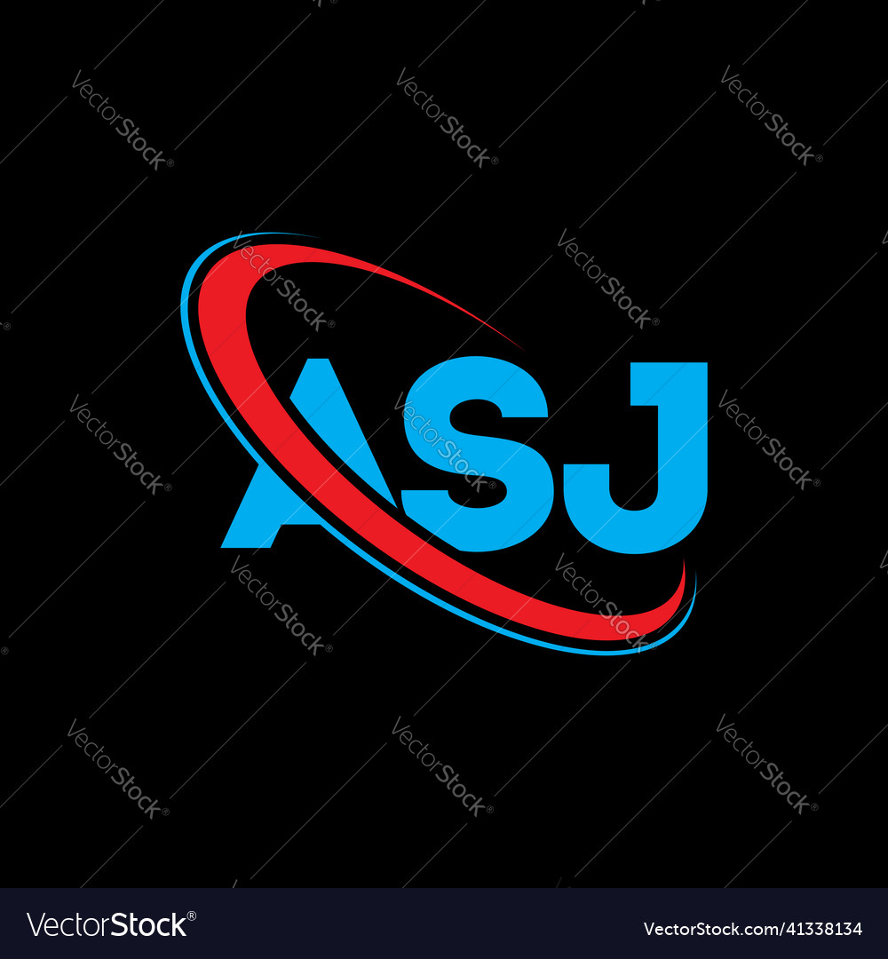 Asj logo letter design Royalty Free Vector Image