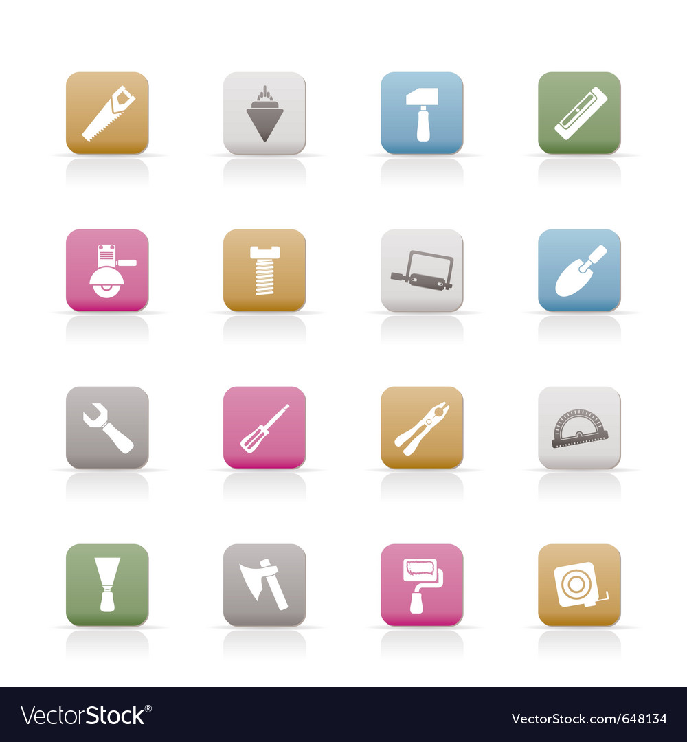 Building and construction tools icons