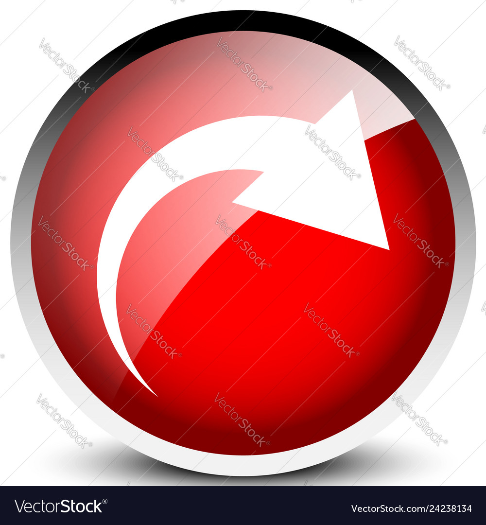 Icon with curved arrow fold twist rotate concept vector image Icon with curved arrow fold twist rotate concept