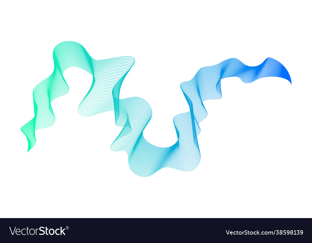 Abstract backdrop with wave gradient lines vector image Abstract backdrop with wave gradient lines