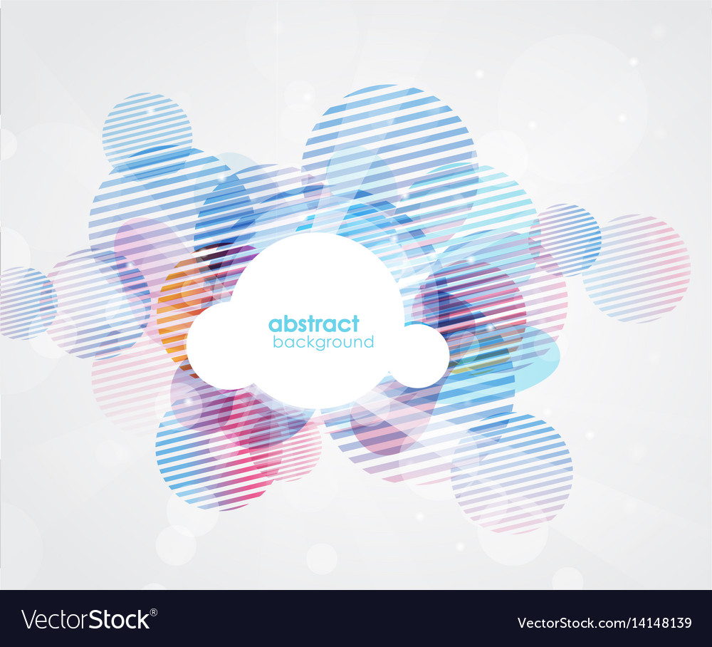 Abstract colored background with circles