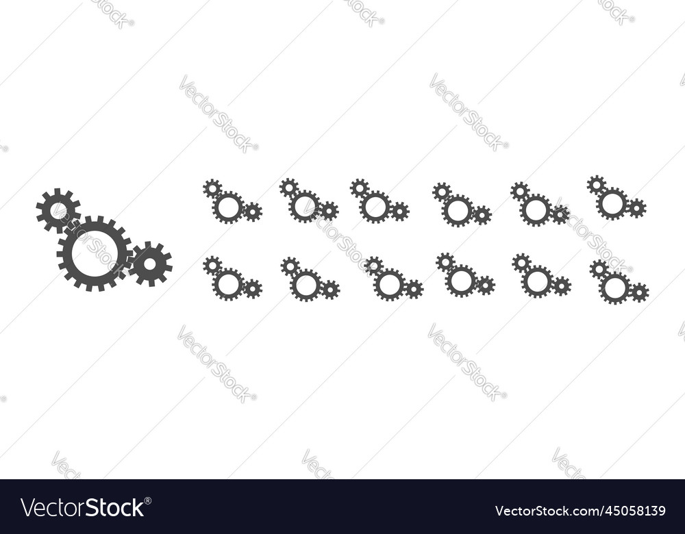 Circular loading buffering icons vector image Circular loading buffering icons
