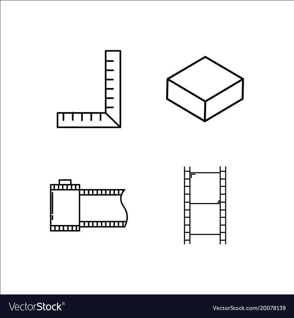 Design and studio simple linear icon setsimple