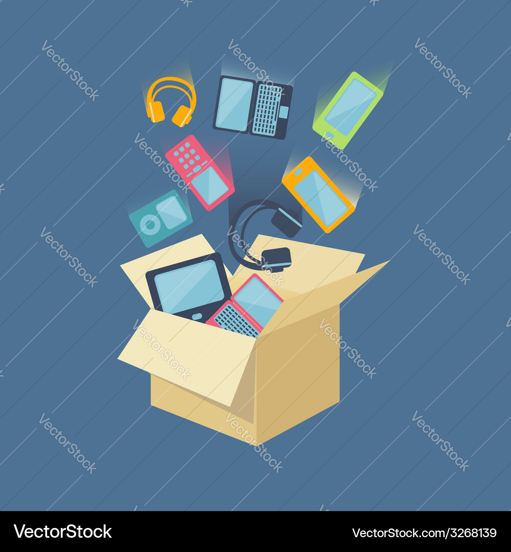 Digital devices Royalty Free Vector Image - VectorStock