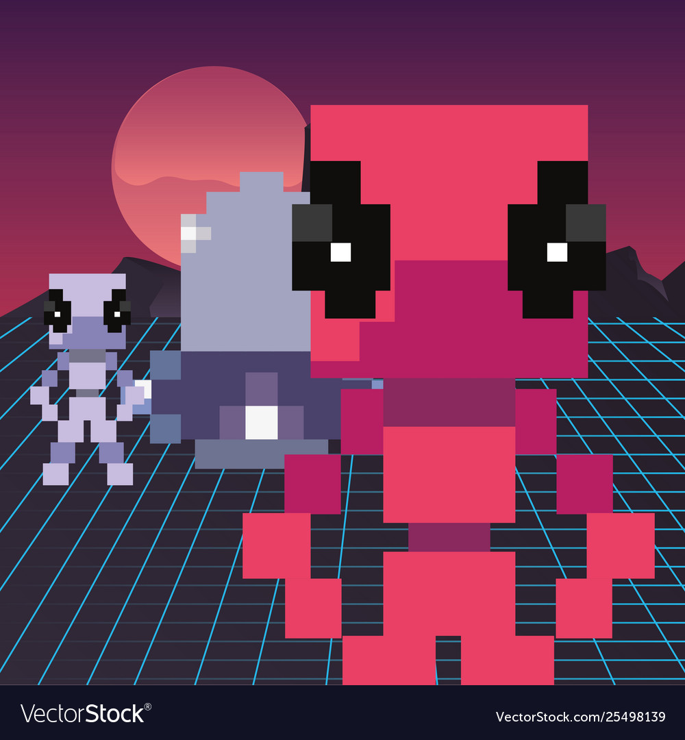 Invader video game retro