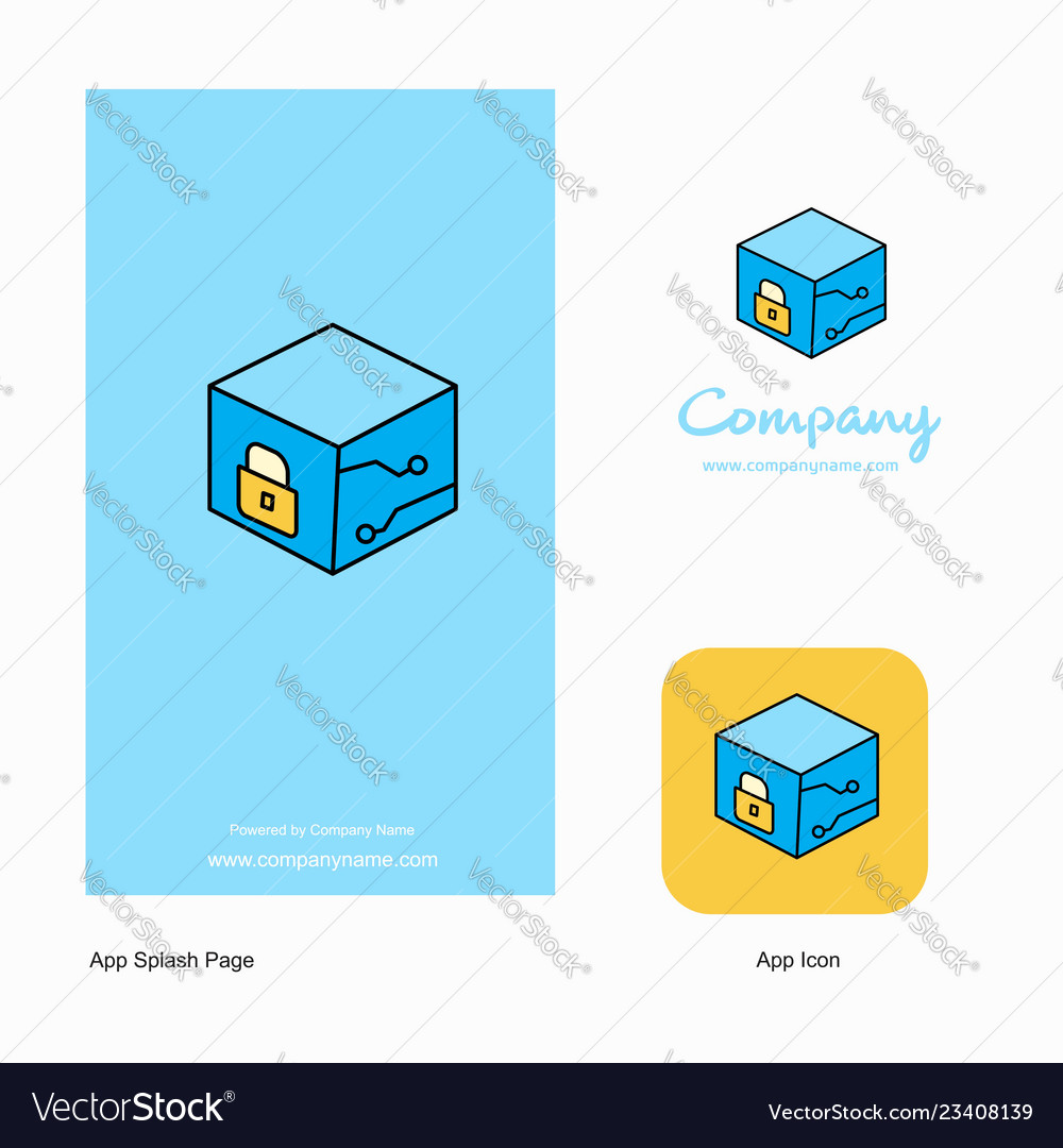 Modern Cube App Icon & Splash Page