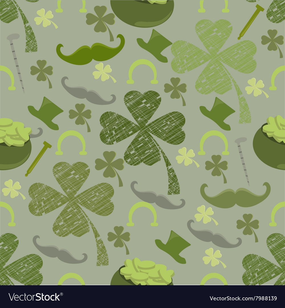 Seamless pattern with st