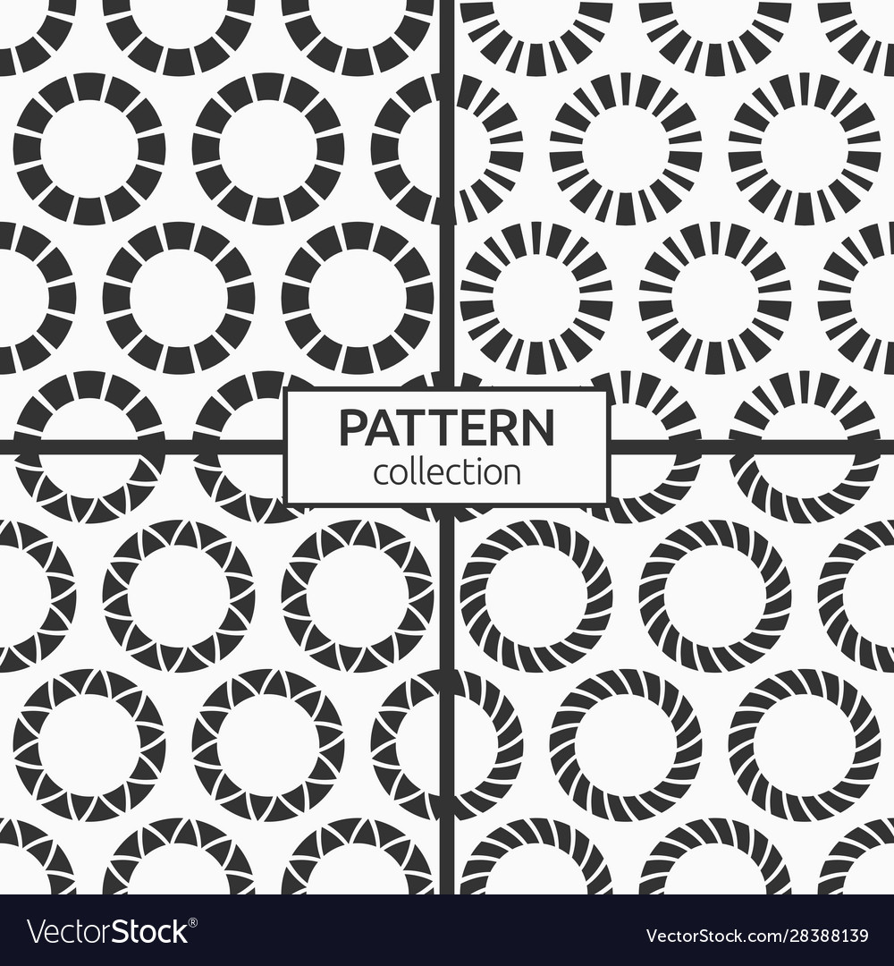 Set four abstract seamless patterns