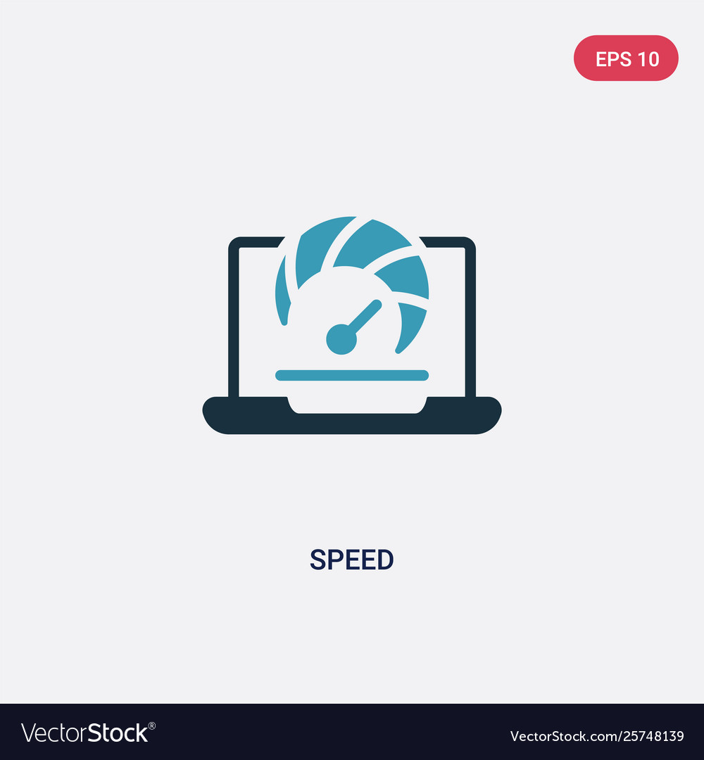 Two color speed icon from seo web concept