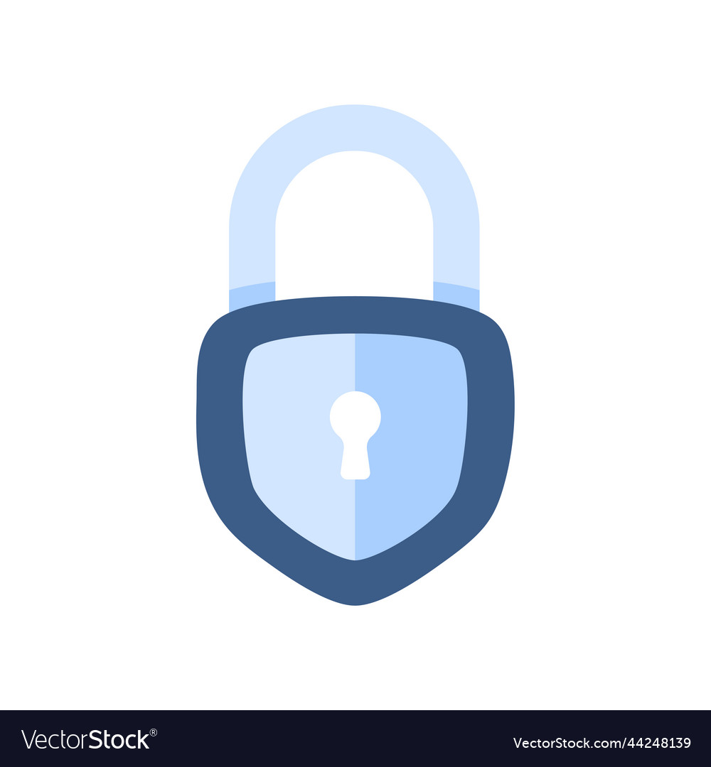 Unlocking the padlock with authentication vector image Unlocking the padlock with authentication