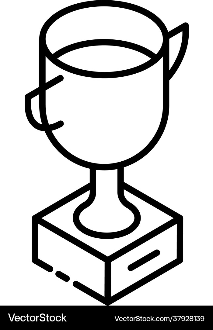 Winner trophy Royalty Free Vector Image - VectorStock