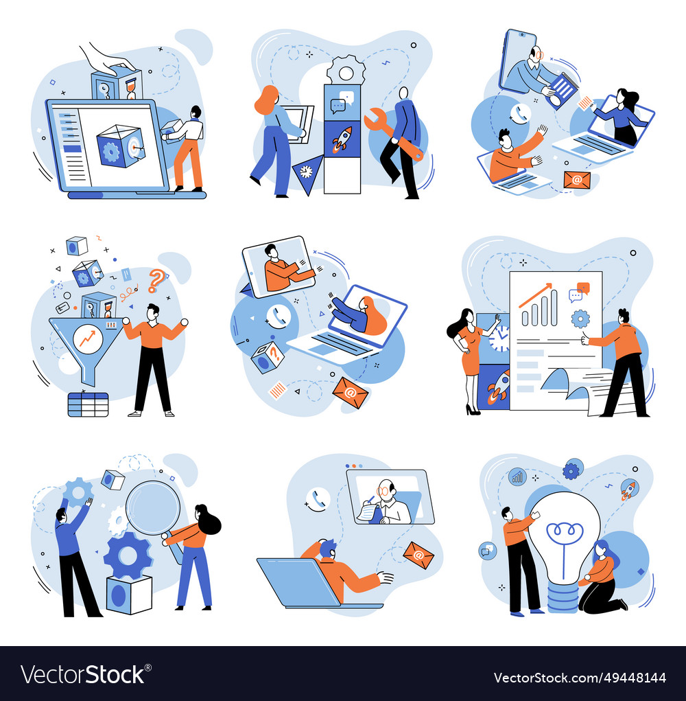 Business team the metaphor Royalty Free Vector Image