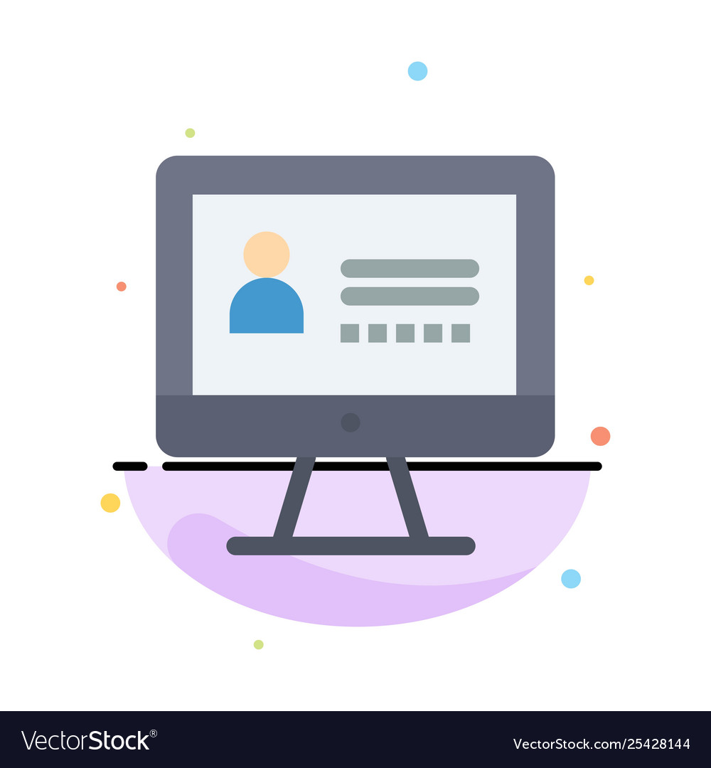 Computer internet security abstract flat color Vector Image Computer internet security abstract flat color