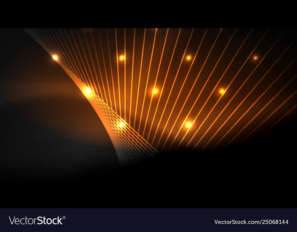 Neon color abstract lines vector image Neon color abstract lines
