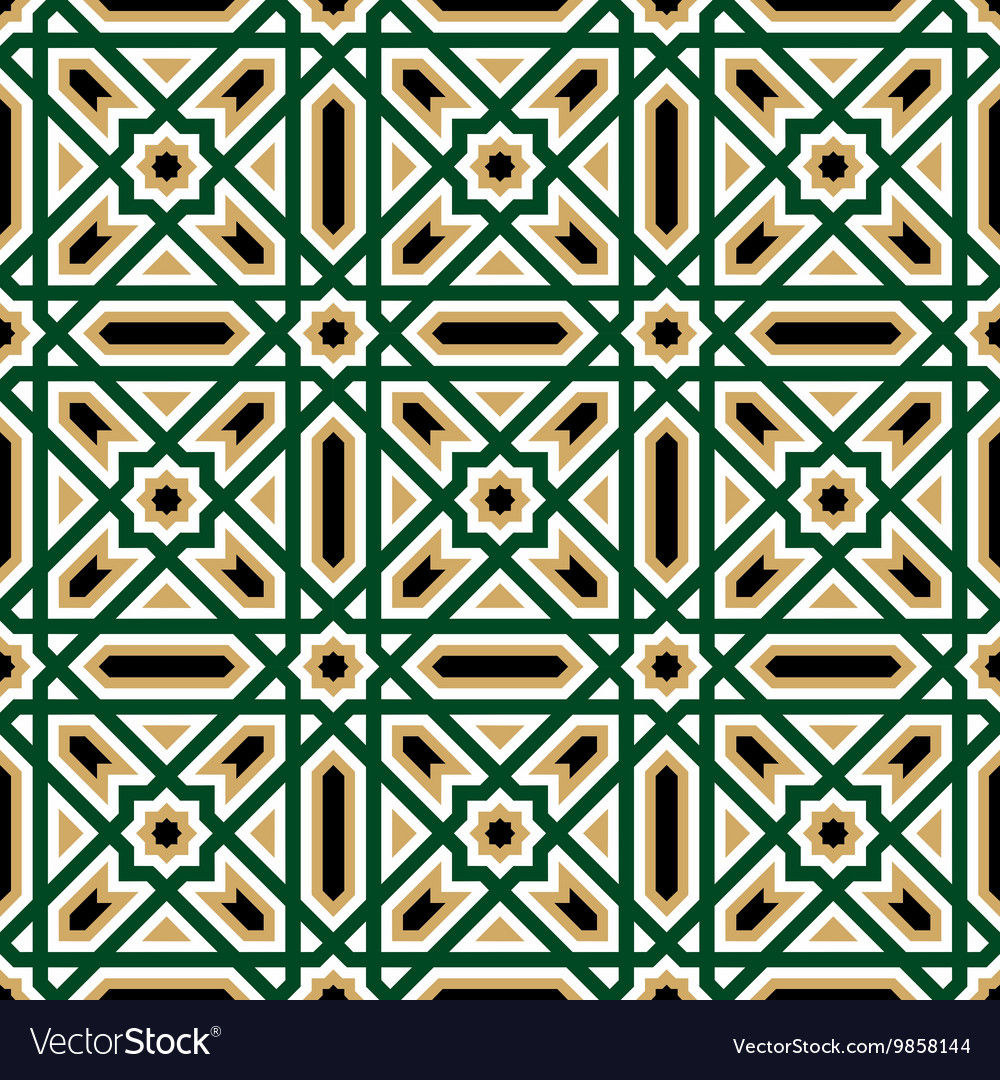 Seamless geometric pattern repeating background