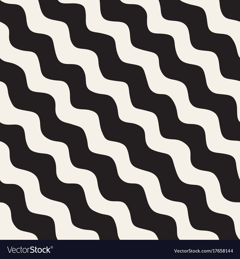 Seamless pattern with hand drawn waves abstract
