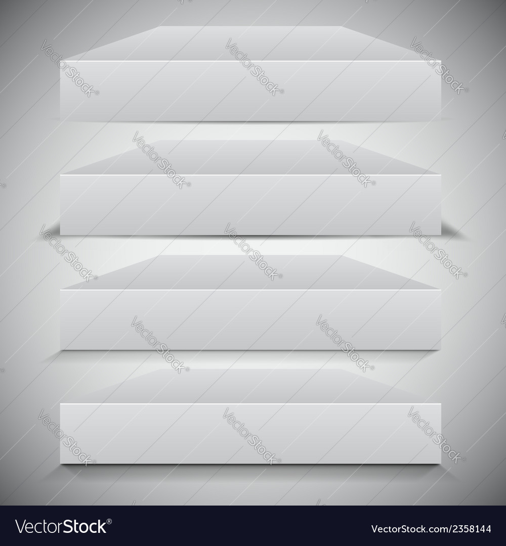 Set of 3d box shadows
