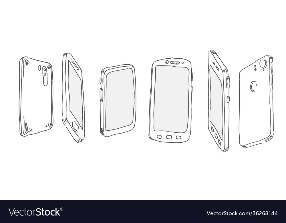 Smartphone mockup cellphone frame with display