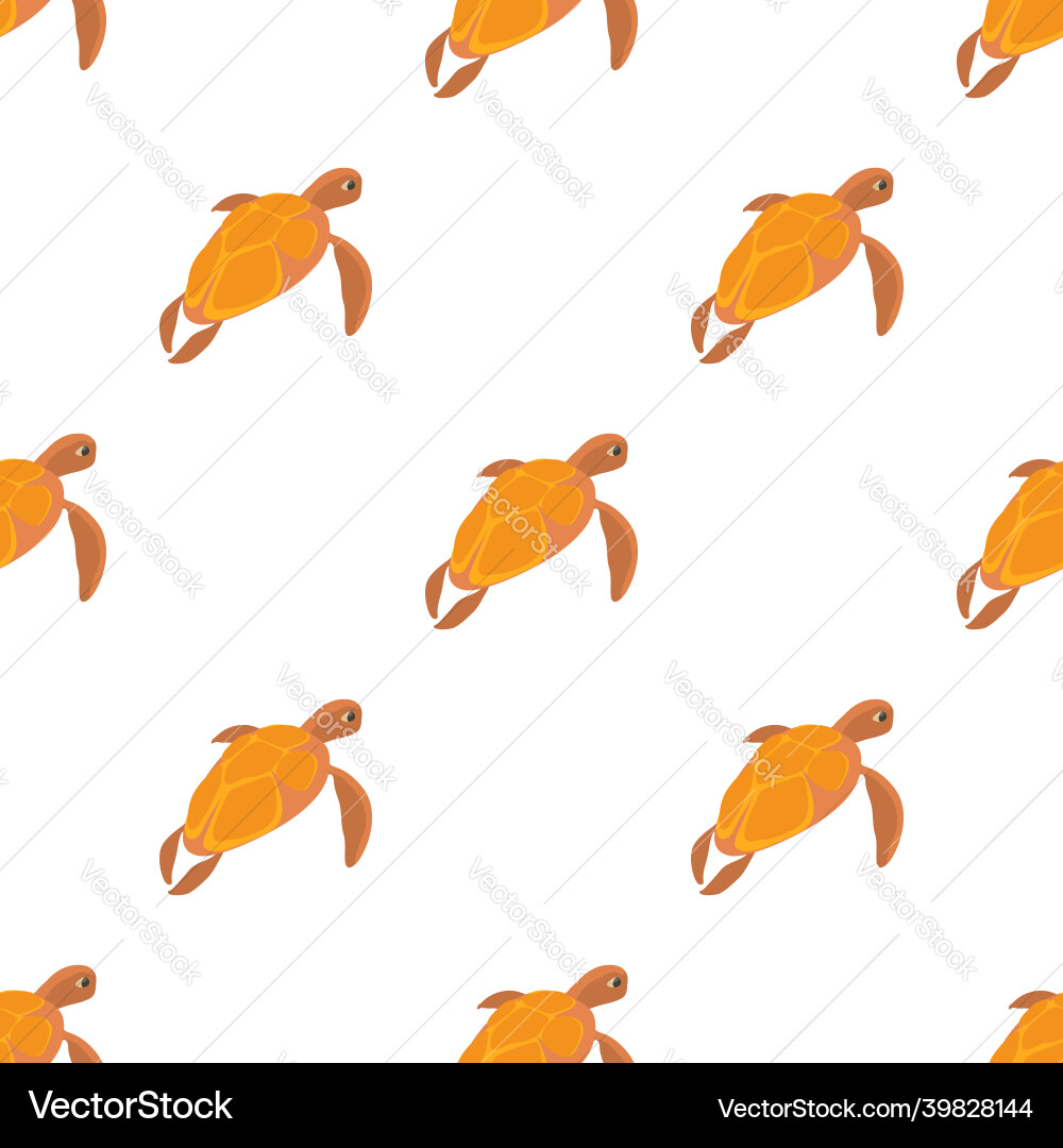 Turtle pattern seamless Royalty Free Vector Image