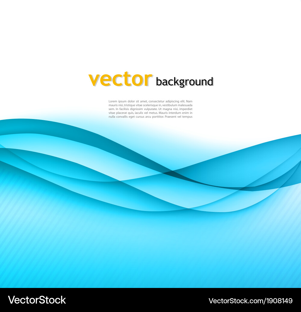 Abstract colorful blue waved background Royalty Free Vector