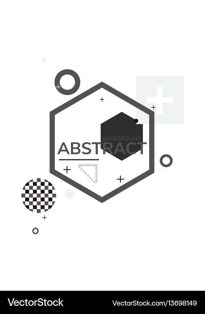 Abstract geometric poster Royalty Free Vector Image