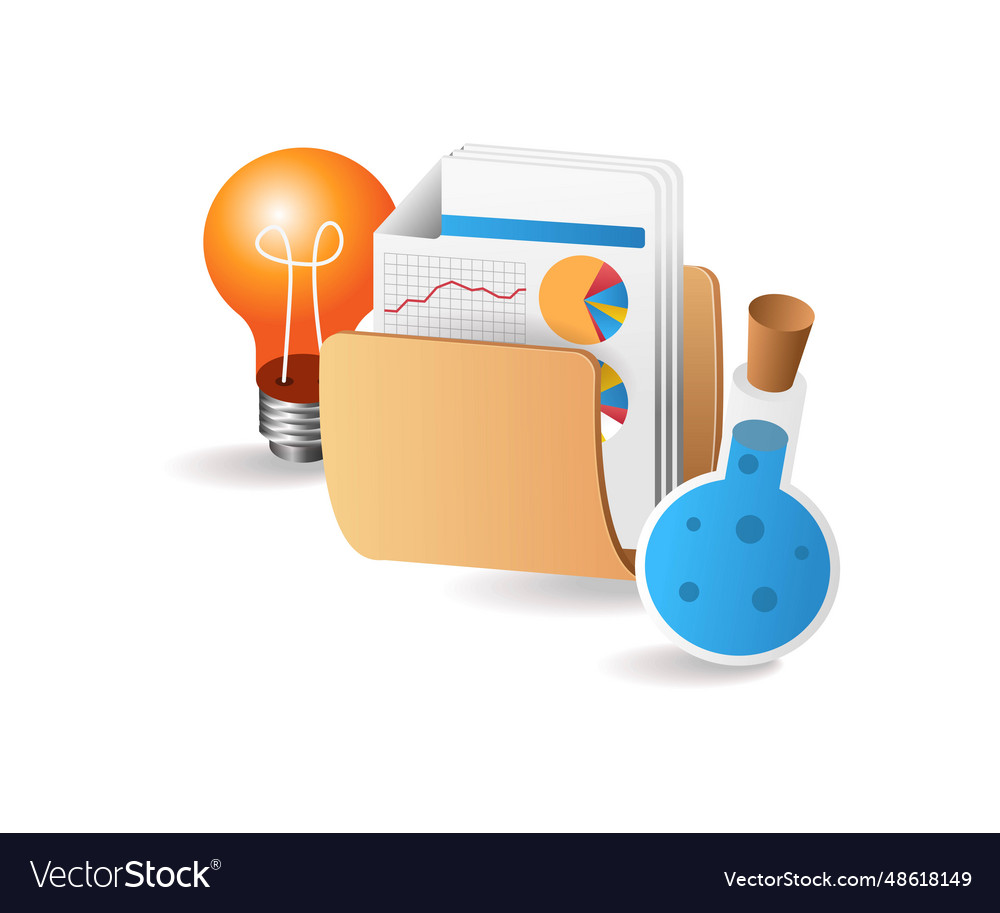 Analysis of school laboratory experimental data vector image Analysis of school laboratory experimental data