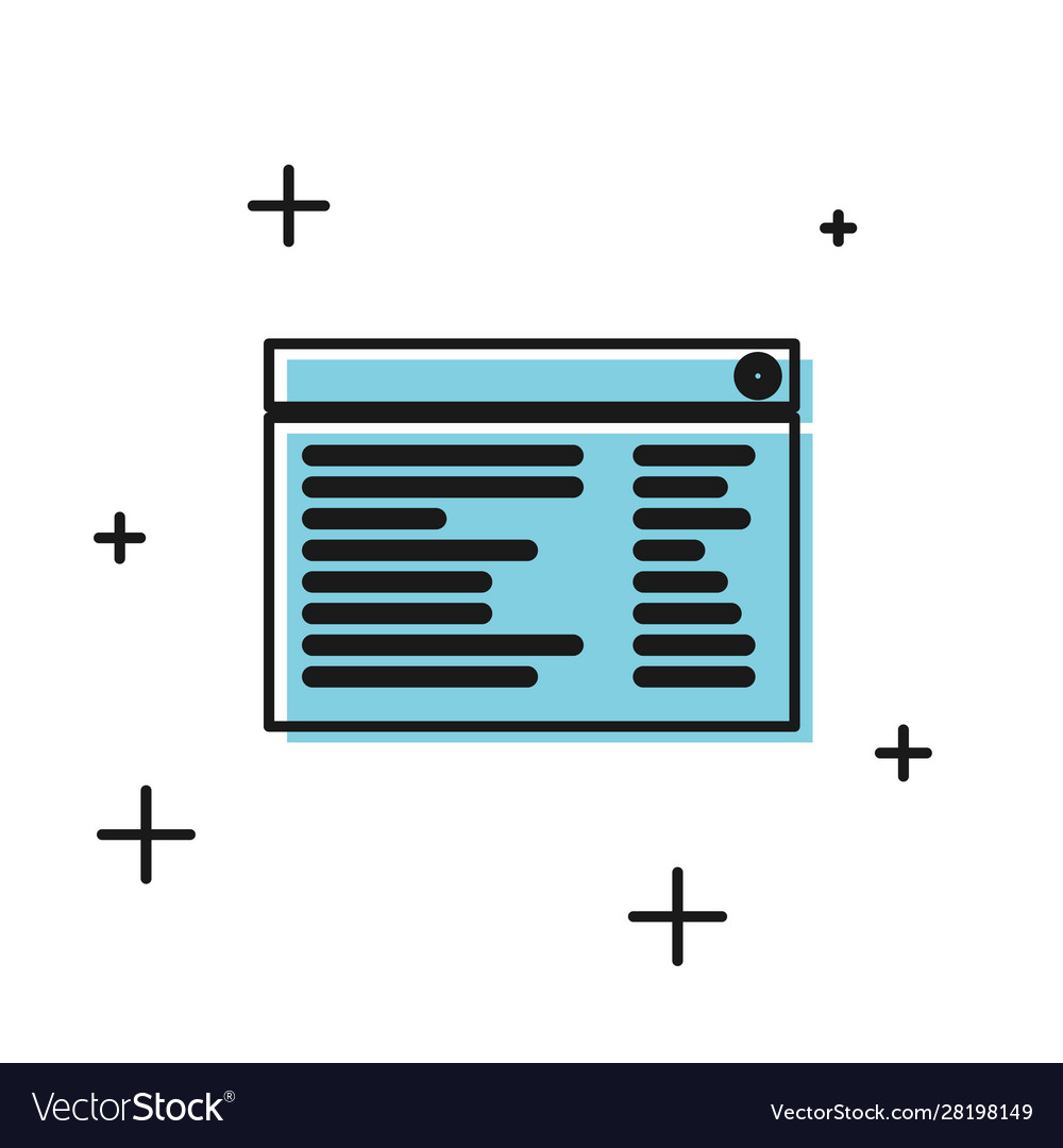 Schwarze Software Web-Entwickler Programmiercode vector image Schwarze Software Web-Entwickler Programmiercode