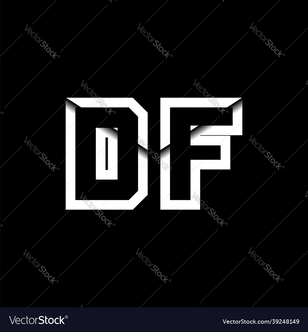 Df monogram envelope shape style