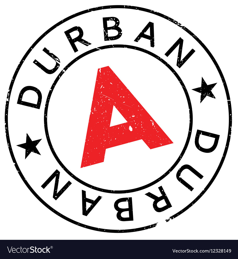 Durban stamp rubber grunge