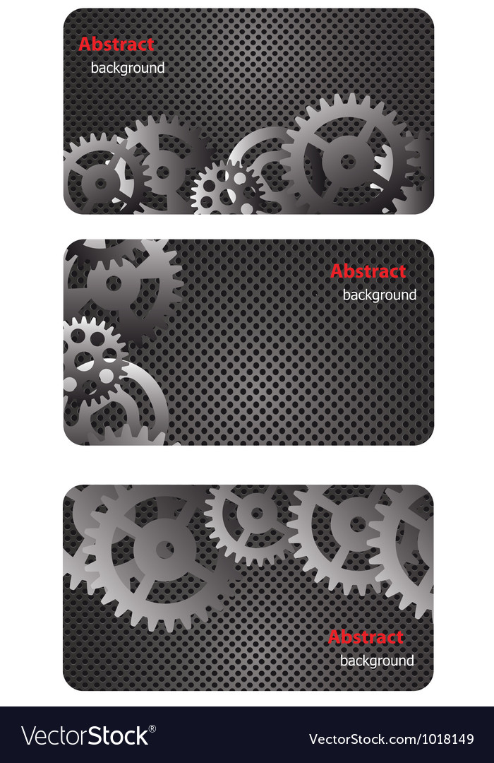Eps10 Brochure Business Card Banner Metal Glass Vector Image