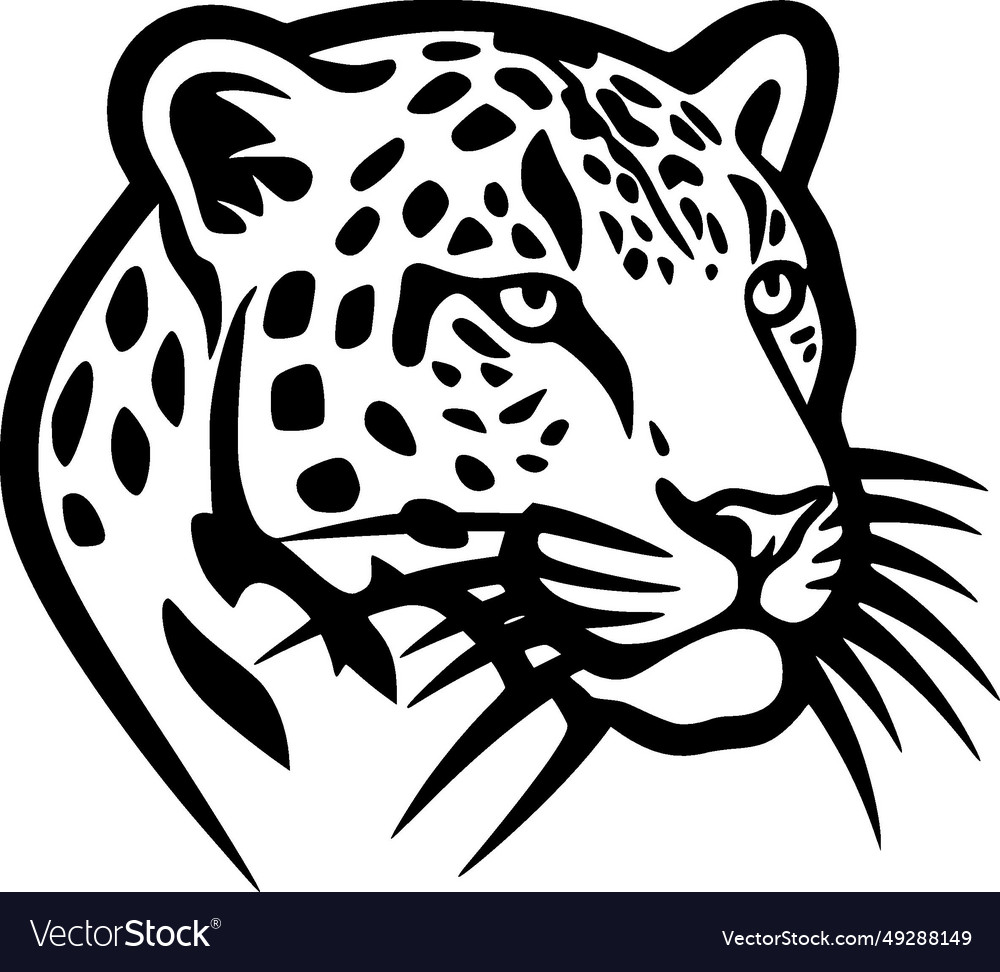 Leopard - minimalist and simple silhouette