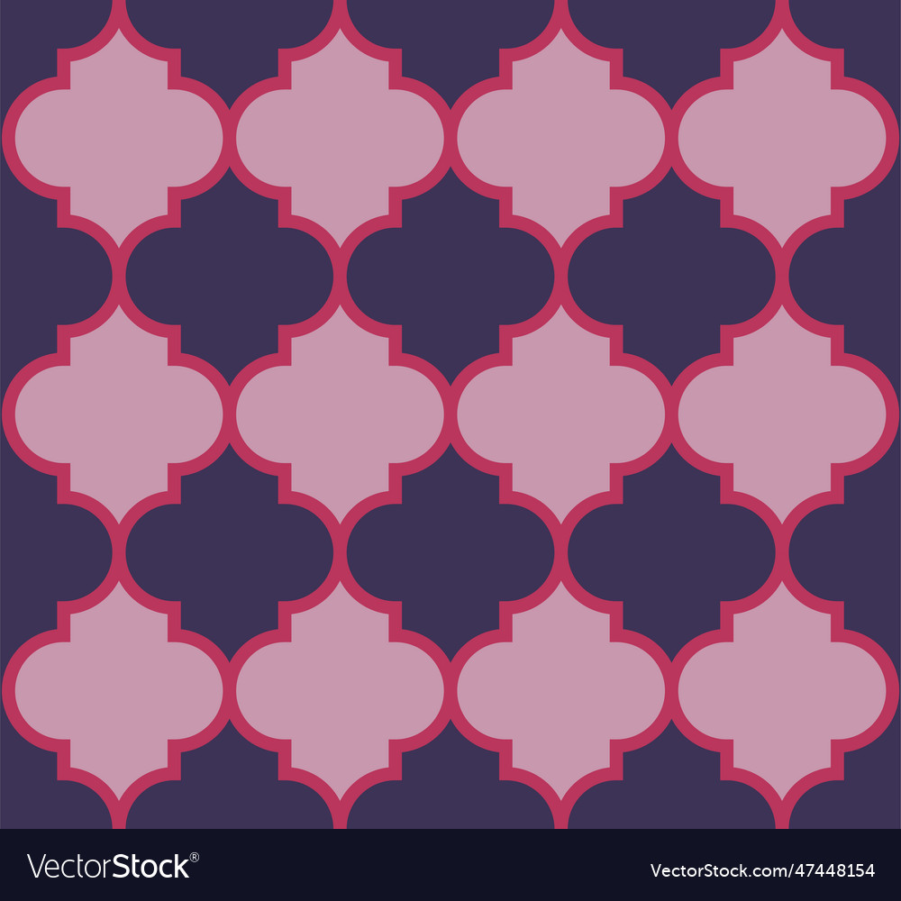 Abstract seamless moroccan trellis patterns vector image Abstract seamless moroccan trellis patterns