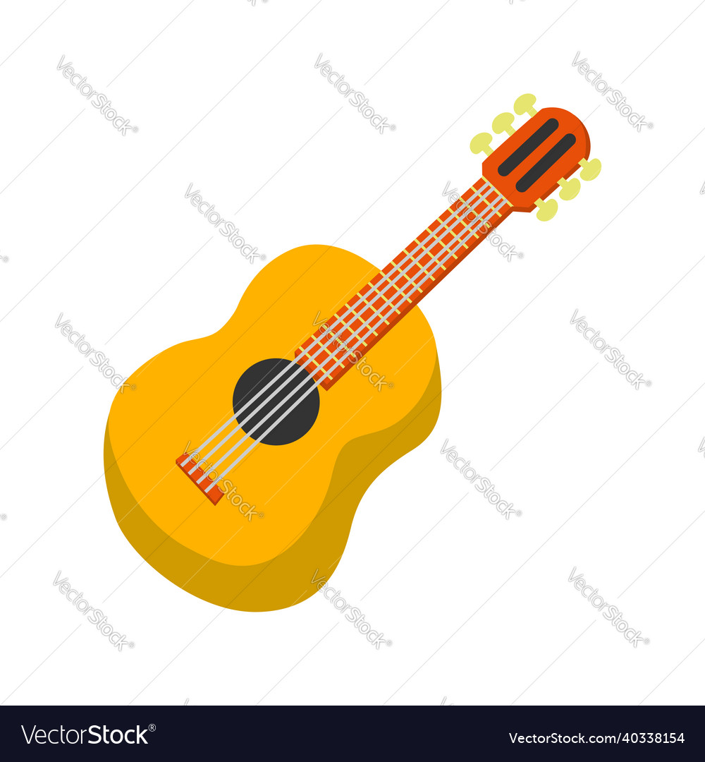 Acoustic guitar flat style