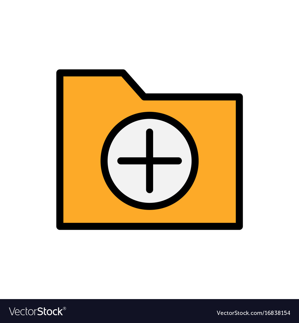 Add folder flat icon