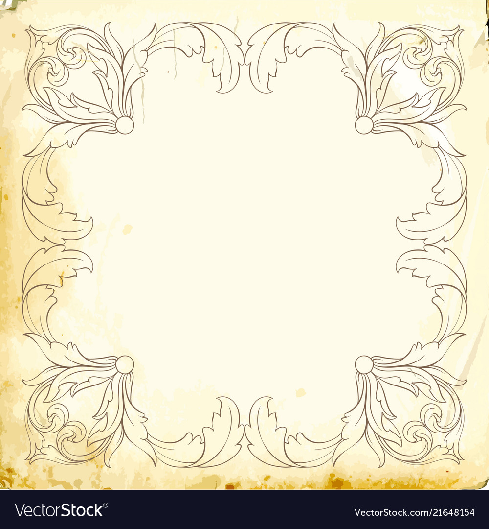 Baroque of vintage elements for design Royalty Free Vector