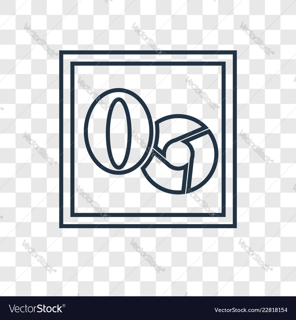 Browser concept linear icon isolated vector image Browser concept linear icon isolated