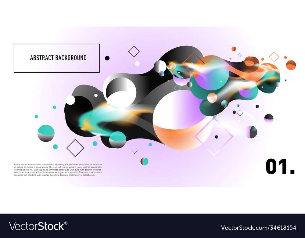 Colorful abstract fluid gradient pattern