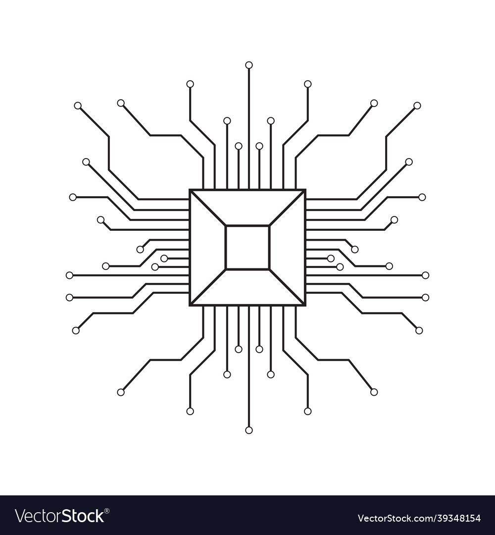 Computer background with circuit