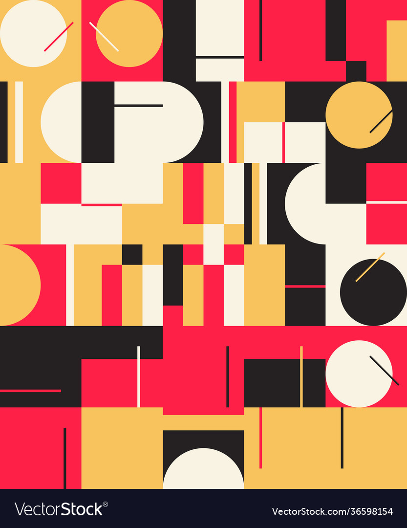 Deconstructed abstract pattern design vector image Deconstructed abstract pattern design