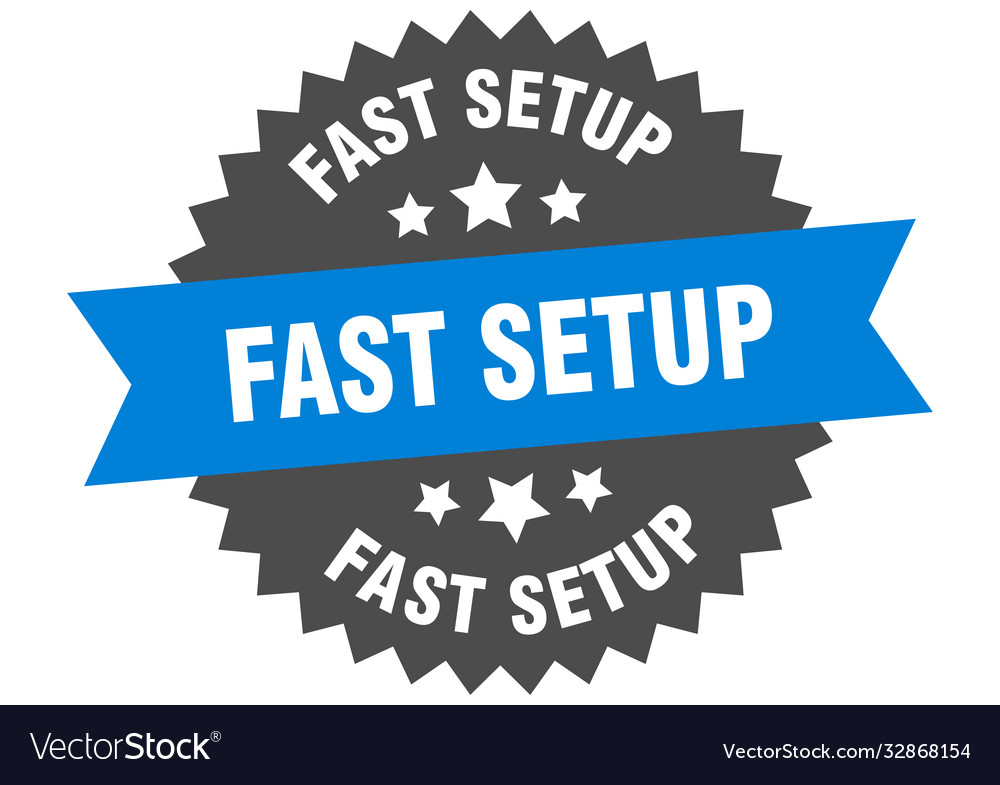 Fast setup round isolated ribbon label