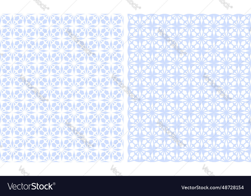 Seamless patterns set vector image Seamless patterns set