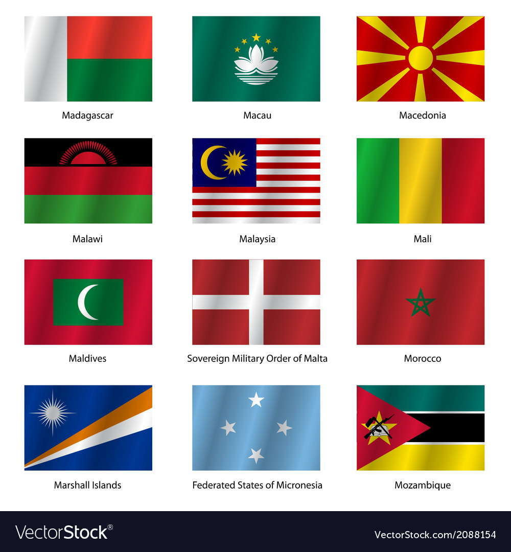 Set flags of world sovereign states