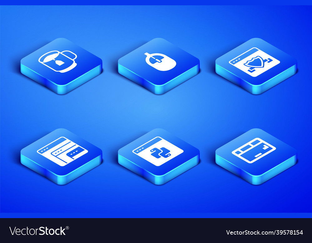 Set keyboard cup of tea with bag python vector image Set keyboard cup of tea with bag python